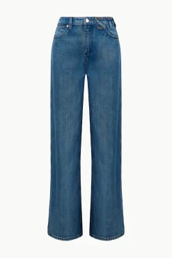 STAUD WRANGLER THE LOOSE JEAN INDIGO WASH><noscript><img width=