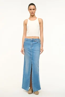 STAUD WRANGLER THE MINI SKIRT> Denim|Skirts