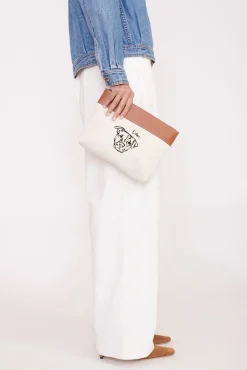 STAUD x C.BONZ CUSTOM DUCKIE ZIP POUCH | CREAM TAN> Custom Handbags