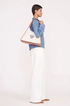 STAUD x C.BONZ CUSTOM SOFT REY TOTE BAG | CREAM TAN><noscript><img width=
