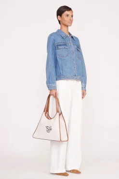 STAUD x C.BONZ CUSTOM SOFT REY TOTE BAG | CREAM TAN><noscript><img width=