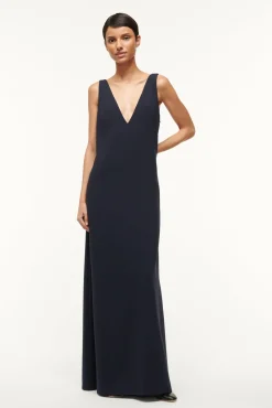 STAUD ZORA DRESS> The Evening Edit|Maxi Dresses