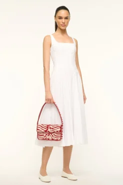 STAUD TOMMY BEADED BAG | SCARLET WHITE> Shoulder|Beaded/novelty